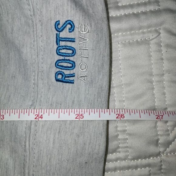 ROOTS ACTIVE Light Grey Athleisure Stretchy Long Sleeves Sweatshirt Size Large - Picture 13 of 14